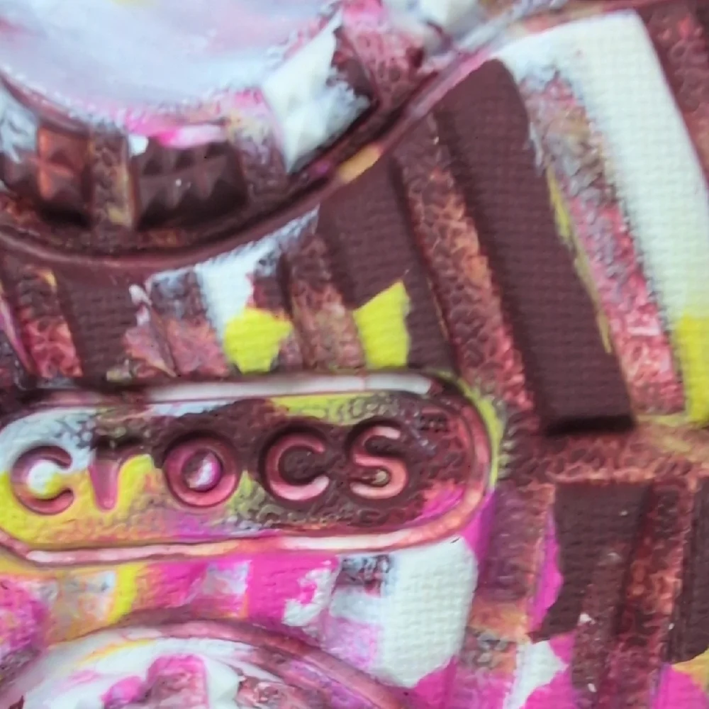 CROCS Size C11 Kids Fuzzy-lined Mable Color With Jibbitz